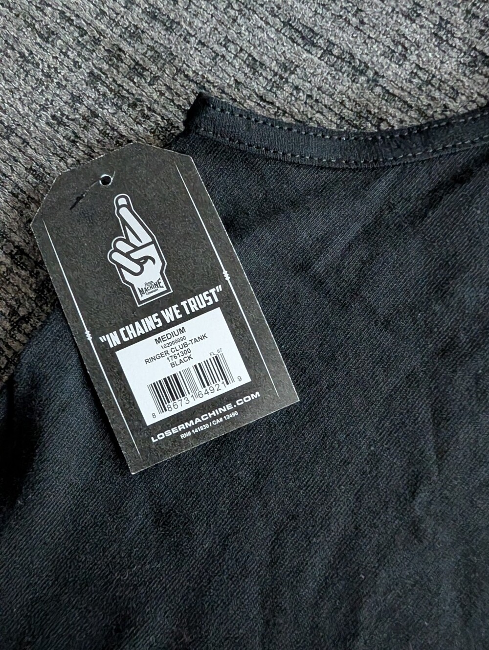 Loser Machine Ringer Club Tank M - Picture 6 of 7